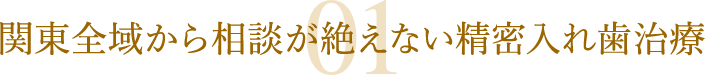 関東全域から相談が絶えない精密入れ歯治療